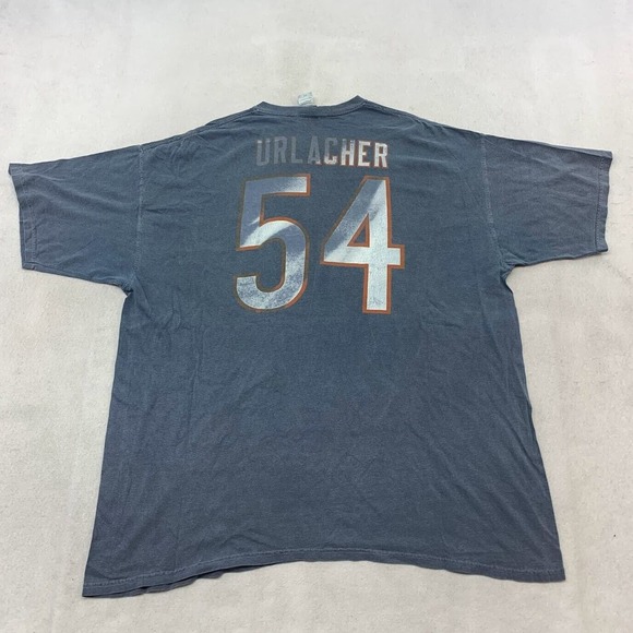 NFL Chicago Bears Brian Urlacher 54 Tee Thrifted Vintage Style Size 2XL - Picture 8 of 11